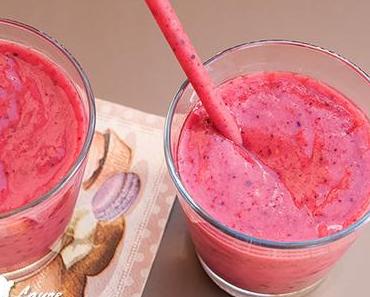Smoothie glacé nectarine & fruits rouges