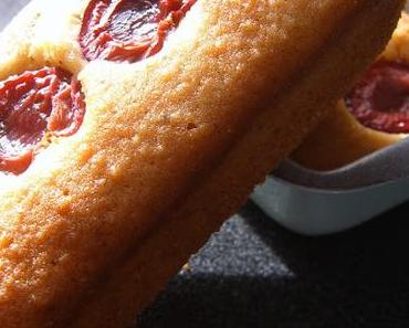Financiers à la pistache et cerises
