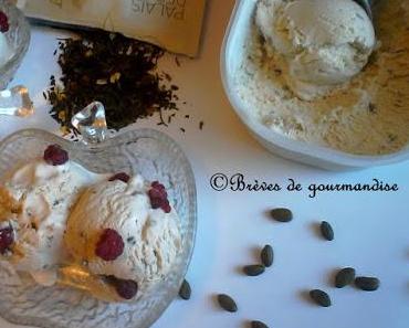 Crème glacée au thé du Hammam et pistaches torréfiées {en partenariat avec Palais des Thés}