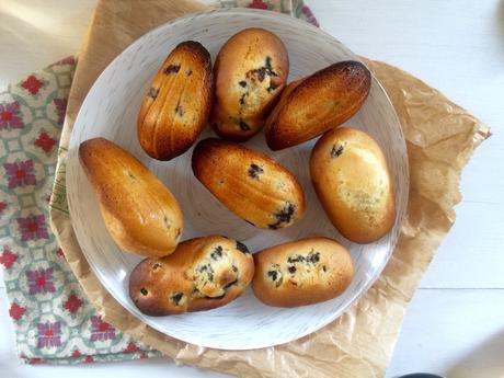 Madeleines au beurre de coco et Aronia