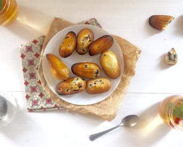 Madeleines au beurre de coco et Aronia