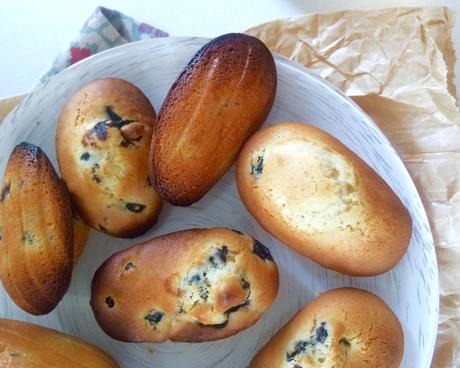 Madeleines au beurre de coco et Aronia