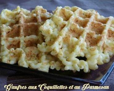 ღ " Miam " Gaufres de Coquillettes au Parmesan
