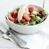 Salade de homard aux agrumes et framboises