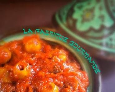 Salade Marocaine d’Aubergines aux Olives Vertes