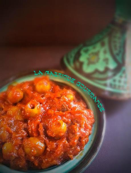 Salade Marocaine d’Aubergines aux Olives Vertes