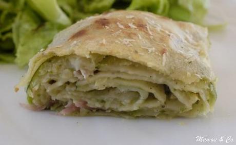 Rouleaux de lasagnes au pesto