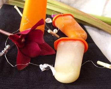 Sorbet / Popsicle à la rhubarbe