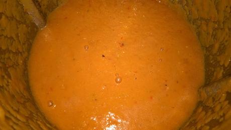 Soupe glacée tomate-melon