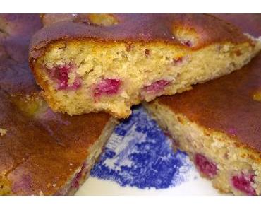 Gâteau express aux framboises