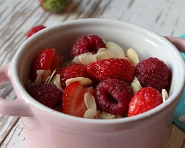 Oeufs brouillés sucrés aux fruits rouges