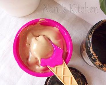 Glace au praliné touche de caramel