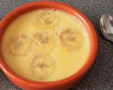 Flans antillais à la banane, lait de coco et rhum