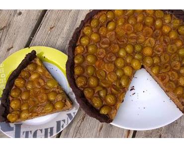 Tarte mirabelles, choco-spéculos