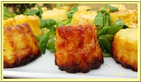 Cannelés Bacon, Comté, Courgettes