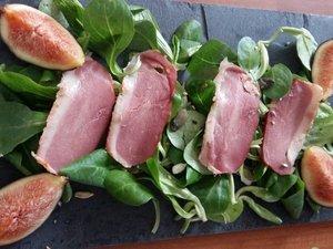 Salade gourmande de filets de canard 