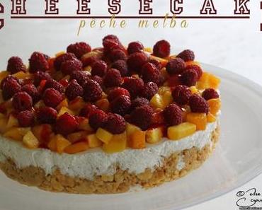 Cheesecake pêche melba (sans cuisson)