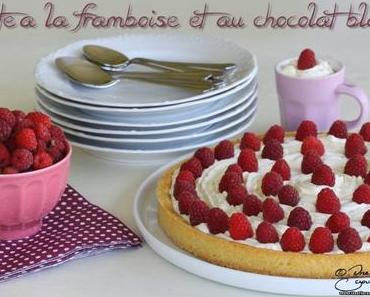 Tarte à la framboise et au chocolat blanc