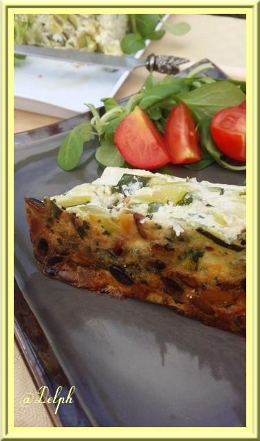 Terrine de courgettes aux pignons