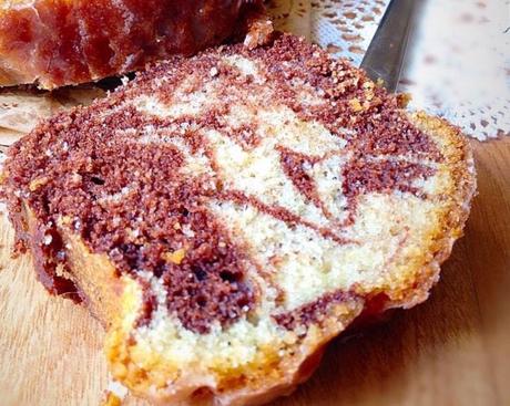 Gâteau Marbré au chocolat et à l’amande (sans sucre) de Philippe Conticini