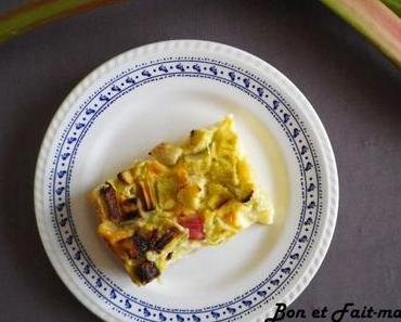 Clafoutis à la rhubarbe