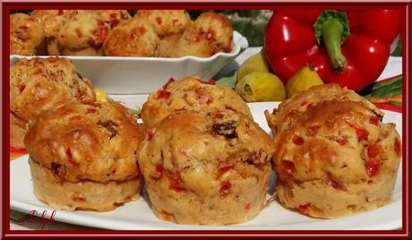 Muffins aux poivrons et figues