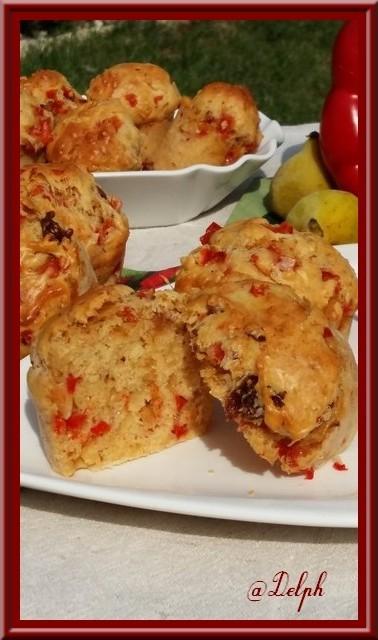 Muffins aux poivrons et figues