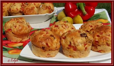 Muffins aux poivrons et figues