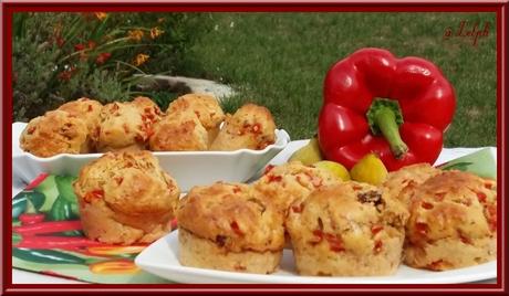 Muffins aux poivrons et figues