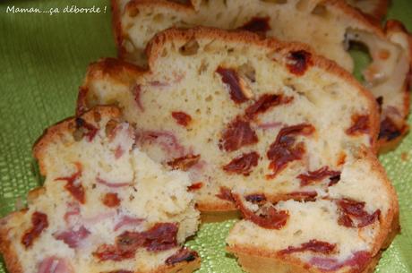 Cake tomates, mozarella et jambon de parme