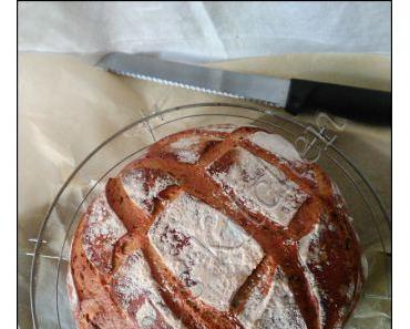 Pain au levain, méthode 1,2,3 aux graines de lin