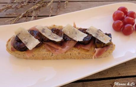 Tartines au caviar d’aubergine et figues rôties