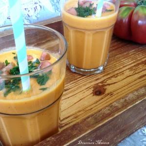 Gaspacho Tomates Anciennes et Pâtisson à ma façon