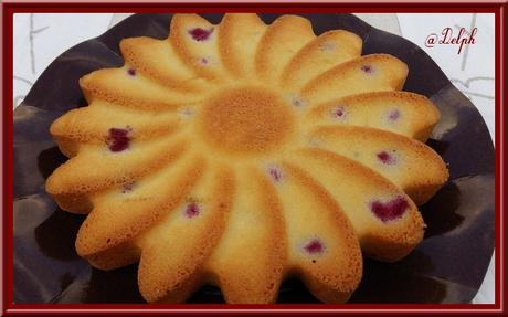 Gâteau nuage aux framboises