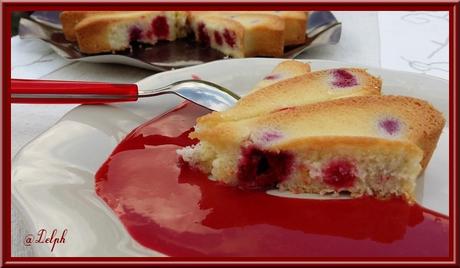 Gâteau nuage aux framboises