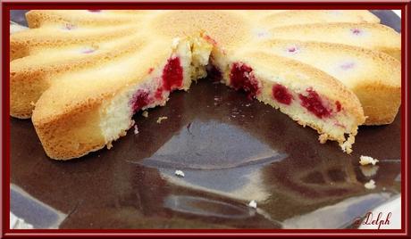 Gâteau nuage aux framboises