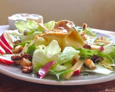 Salade Normande Pommes Camembert au Caramel Poivré