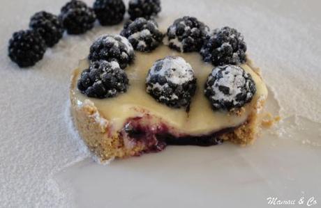 Tartelettes de mûres sauvages et crème chiboust à la bretonne