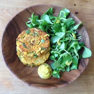 [Recette] Galettes de lentille corail, mayonnaise au miel et curry