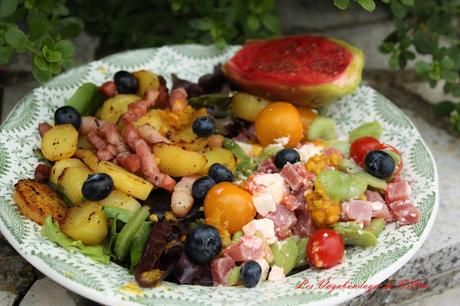 Salade salée-sucrée, en chaud et froid