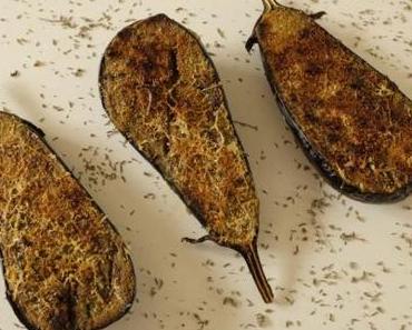 Aubergines gratinées au pesto