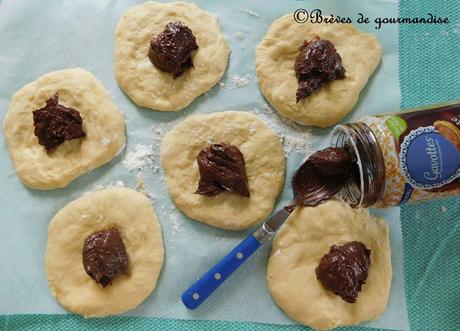 Beignets sans friture à la pâte à tartiner