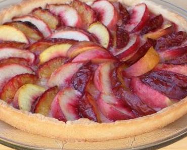 Tarte aux prunes et nectarines
