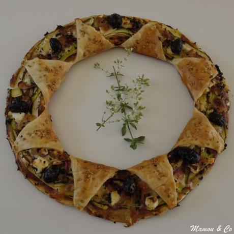 Pizza couronne feuilletée