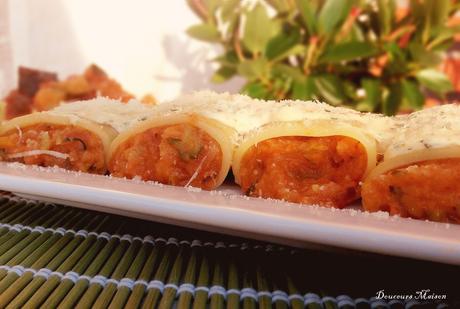 Paccheri ou Petits Cannellonis à la Ratatouille et Crème de Parmesan