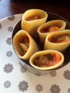 Paccheri ou Petits Cannellonis à la Ratatouille et Crème de Parmesan