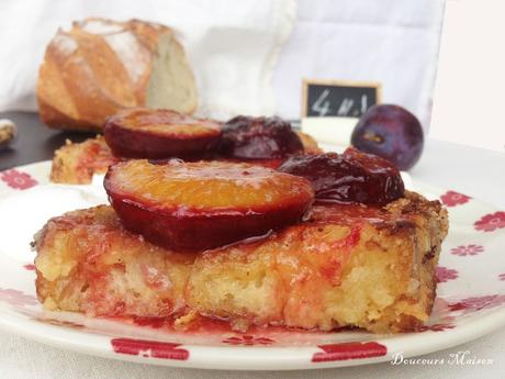 Pain Perdu Amande Cardamone et Prunes Rôties au Miel