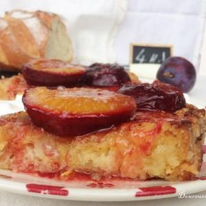 Pain Perdu Amande Cardamone et Prunes Rôties au Miel