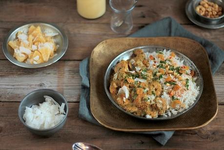 Curry de Crevettes aux Cacahuètes & Lait de Coco … Que du Bonheur !