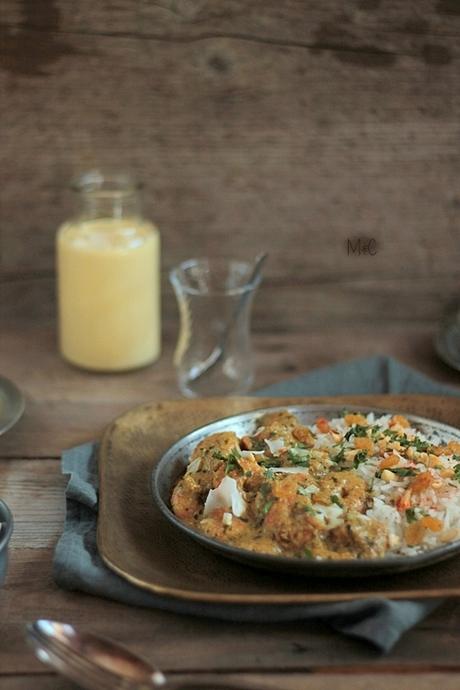 Curry de Crevettes aux Cacahuètes & Lait de Coco … Que du Bonheur !